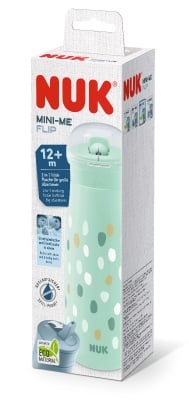 ЧАША MINI-ME FLIP PP 450мл. Зелена точки