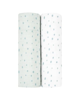 Комплект 2бр муселинови пелени 80х80 см Dots Blue