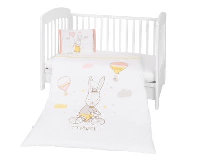 Бебешки спален комплект 5 части Rabbits in Love