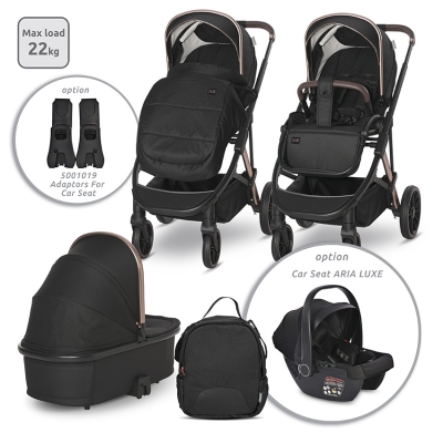 ДЕТСКА КОЛИЧКА ARIA 2 в 1 BLACK