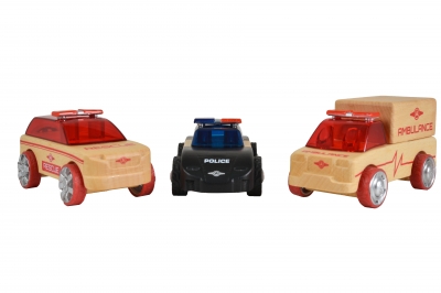 Дървени коли Mini 3-Pack rescue vehicles 53106