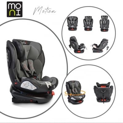 Стол за кола Motion 360° с Isofix сив