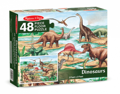 Melissa & Doug - Пъзел за под - Динозаври - 48 части