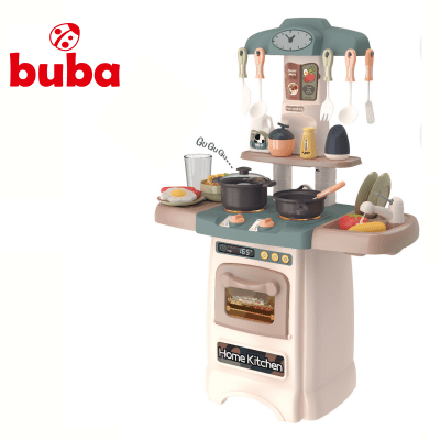 Детска кухня Buba Home Kitchen, Ретро, 889-195,сива