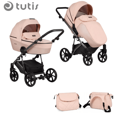 Бебешка количка Tutis VIVA 4 LUX 2в1, 062 Rose Quartz