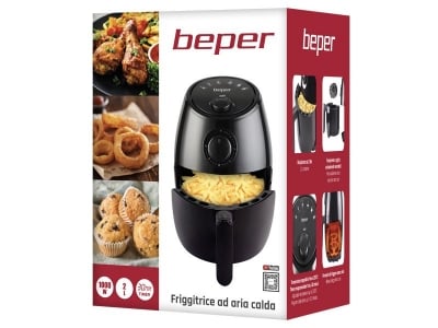 Фритюрник Beper Air Fryer 2 л, черен
