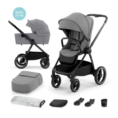 Бебешка количка Kinderkraft NEA 2в1 NEA, Platinium Grey