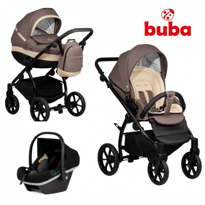 Бебешка количка Buba Zaza 3в1, 024 Coffee Brown