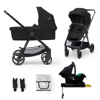 Комбинирана количка Kinderkraft Newly 4в1, Black