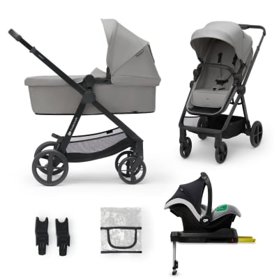 Комбинирана количка Kinderkraft Newly 4в1, Мoonlight grey