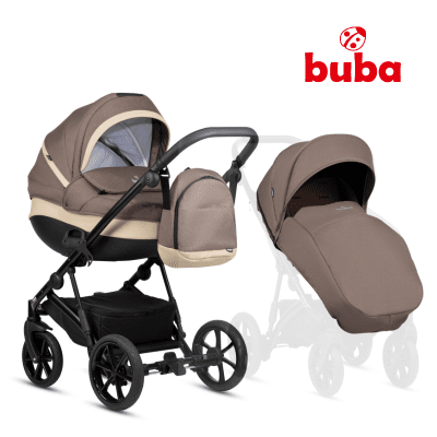 Бебешка количка Buba Zaza 2 2в1, 024 Coffee Brown