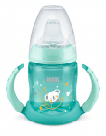 NUK First Choice РР Шише за сок 150мл. със силиконов накрайник 6-18м. Glow in the Dark - Син