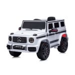 Джип Mercedes G63 AMG бял,EVA гуми, коженa