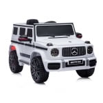 Джип Mercedes G63 AMG бял,EVA гуми, коженa