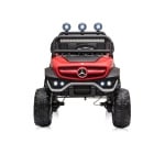 Eлектрически джип Mercedes UNIMOG червенEVA, кожена