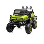 Eлектрически джип Mercedes UNIMOG зелен EVA, кожена