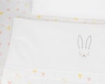 Бебешки спален комплект за мини-кошара 5ч Rabbits in Love