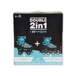 Ролери-кънки Double 2в1 розов 30-33