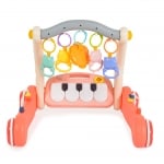 Играчка за прохождане 2в1 Piano pink HE0638