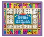 Melissa & Doug - Комплект за нанизване с дървени мъниста и буквички