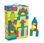 Melissa & Doug - Дървен многоцветен конструктор - 100 части