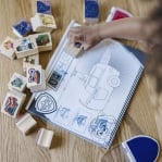 Melissa & Doug - Дървен комплект за игра с печати - Пес Патрул