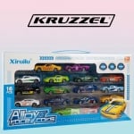 Детски метални колички - 16 броя - Kruzzel