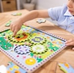 Дървен пъзел с животни - 24 части - Melissa & Doug