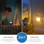 Детска нощна лампа 2в1 Reer  Sleeplight синя