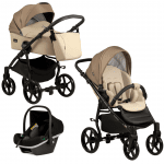 Бебешка количка Buba Karina Light 3в1, 291 Beige