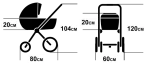 ДЕТСКА КОЛИЧКA DADA PARADISO TUVI BOTANICAL 2 В 1