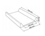 Tega baby-твърда подложка за повиване Meteo 50/70см