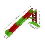 3toysm-Детска водна пързалка 400см 560 зелено+червено