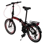 Сгъваем градски велосипед camp q10 foldable bike 20", 7 скорости